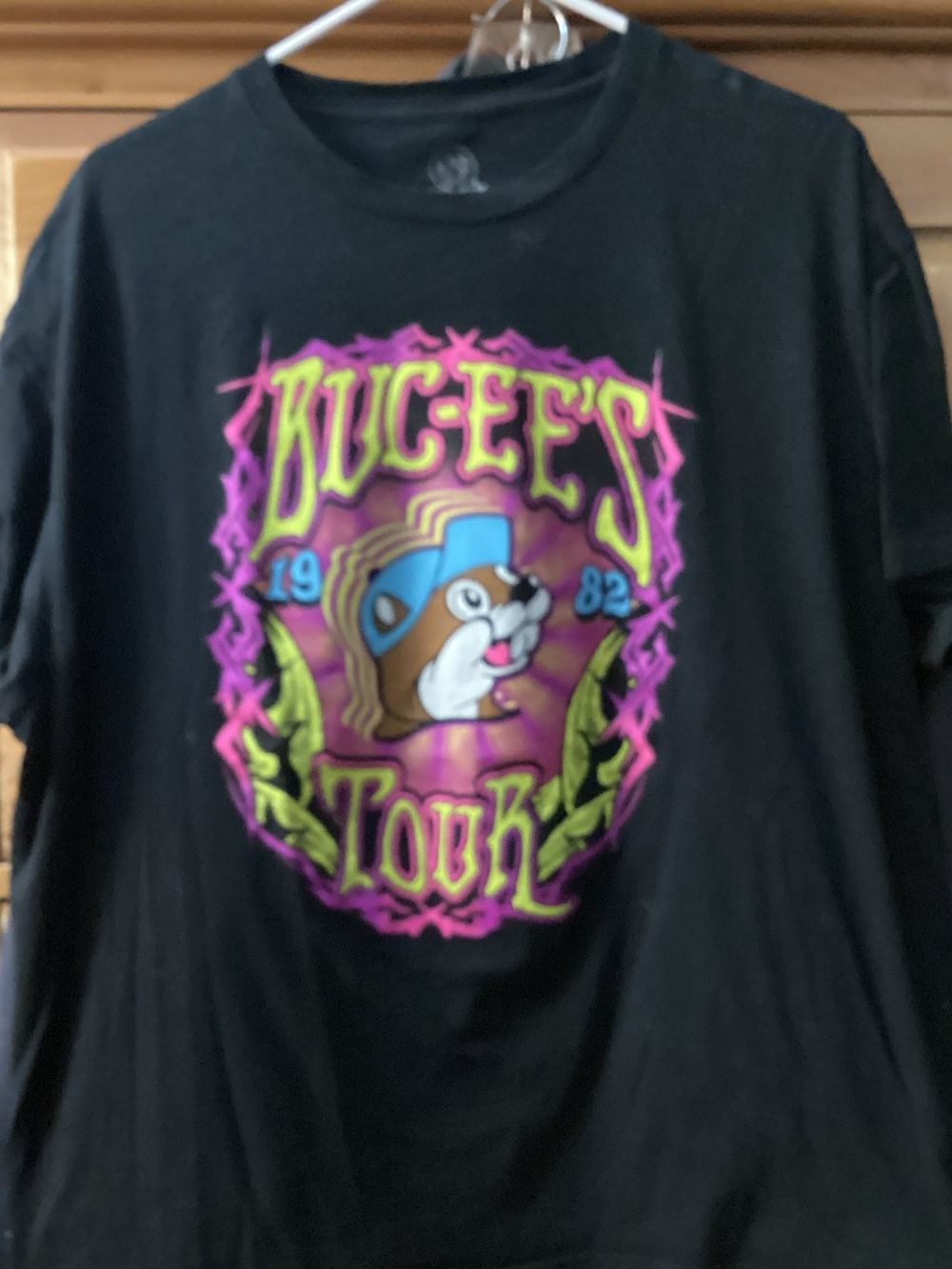 Black Kids Long Sleeve Tee with Neon Graphic